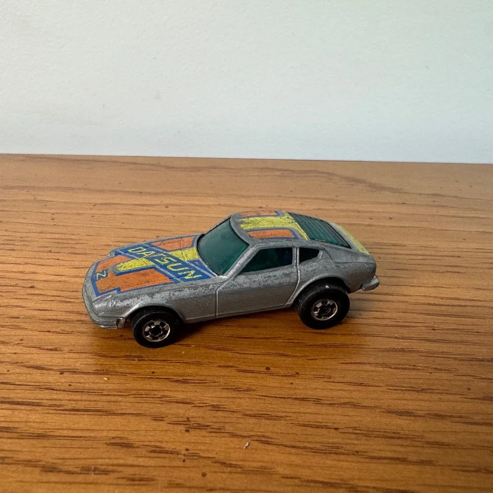 Hot Wheels Z Whiz Datsun 240Z Silver 1976 Mattel‎ Hong Kong Vintage Diecast Car
